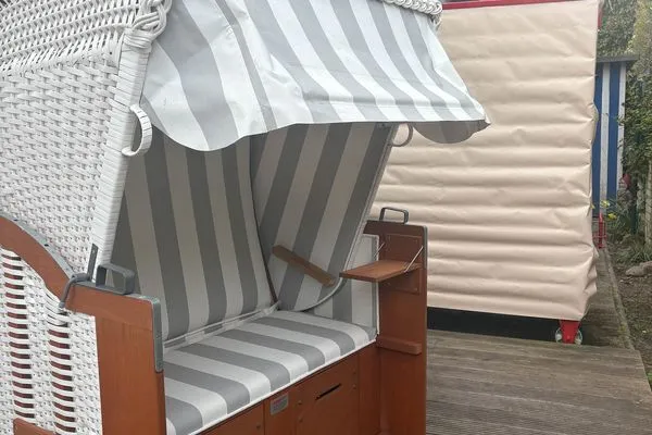 Terrasse Villa Düna Ferienwohnung 1