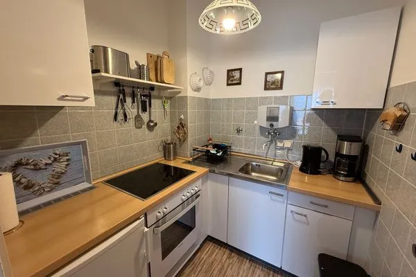 Küche / Küchenzeile Ferienwohnung im Haus Nordland App 75