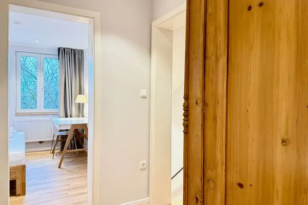 Ferienanlage Villa Hoyerberg Ferienwohnung Villa Hoyerberg Allgäu Lindau und Umgebung - Blick ins Schlafzimmer