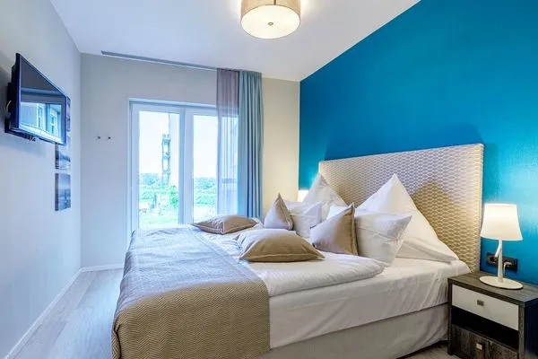 Ferienwohnung Boddenlümmel Ostseebad Wustrow ZweiWasser Alte Seefahrtschule Schlafzimmer  Boddenlümmel