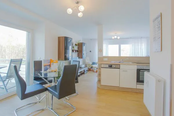 Ferienwohnung Sanddorn Dierhagen - geräumiges Wohnzimmer  Sanddorn