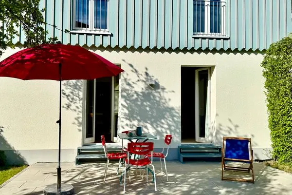  Ferienhaus `s Sommerhäusle Lindau und Umgebung - Terrasse