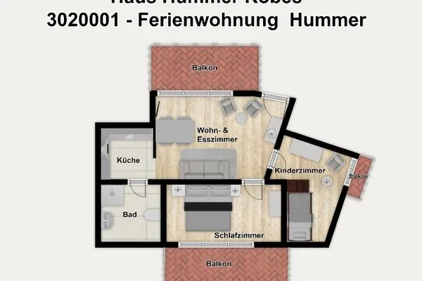 Grundriss Haus Hummer Köbes Ferienwohnung Hummer