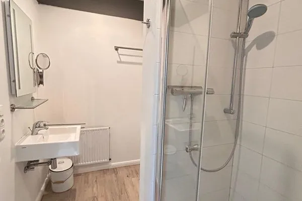 Badezimmer  Ferienwohnung Moin Moin & Meer Pellworm