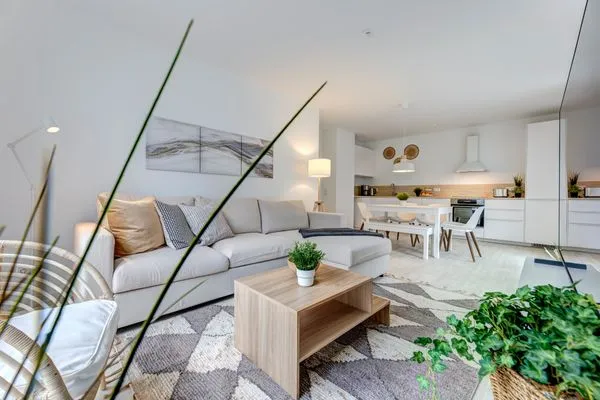 Wohnzimmer  Bernsteinquartier, Dünengras, Whg. 04.39