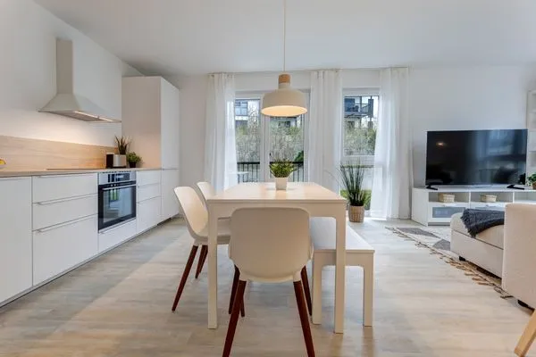 Wohnzimmer  Bernsteinquartier, Dünengras, Whg. 04.39