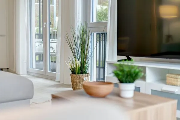 Wohnzimmer  Bernsteinquartier, Dünengras, Whg. 04.39