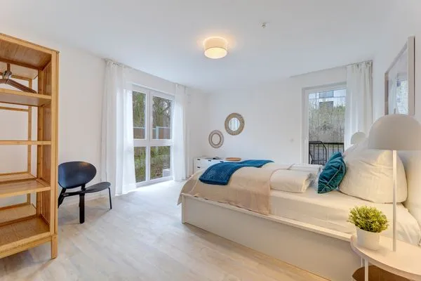 Schlafzimmer  Bernsteinquartier, Dünengras, Whg. 04.39