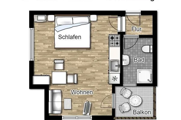 Grundriss Haus am Hövt Ferienwohnung 7