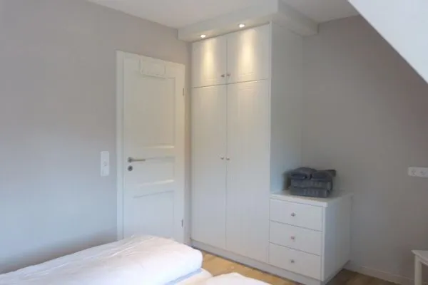 Schlafzimmer 3 im Ferienhaus Backbord in Süddorf auf Amrum Haus *Strandweg 8* Friesenhaushälfte *Backbord*