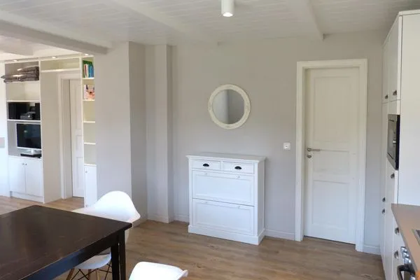 Küche im Ferienhaus Backbord in Süddorf auf Amrum Haus *Strandweg 8* Friesenhaushälfte *Backbord*