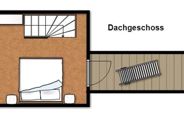 Grundriss Traumschiff Borkum Ferienwohnung Oberdeck