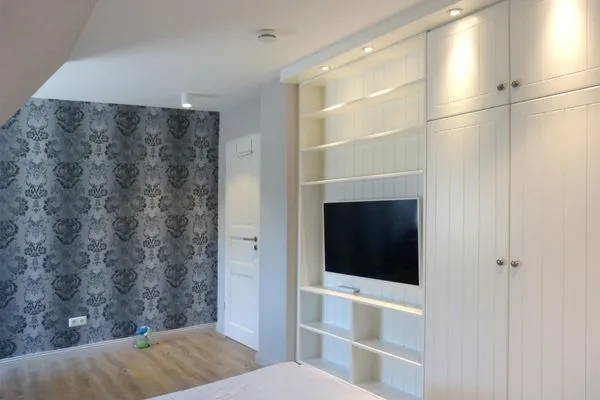 Schlafzimmer 2 im Ferienhaus Steuerbord in Süddorf auf Amrum Haus *Strandweg 8* Friesenhaushälfte *Steuerbord*