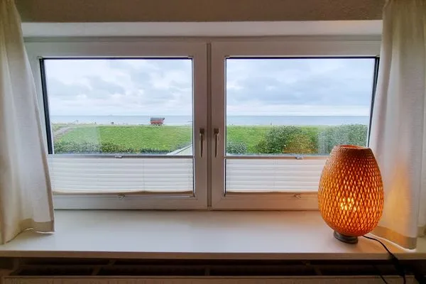 Meerblick  Ferienwohnung "Achtern Diek 3" 1. Reihe an der Ostseeküste
