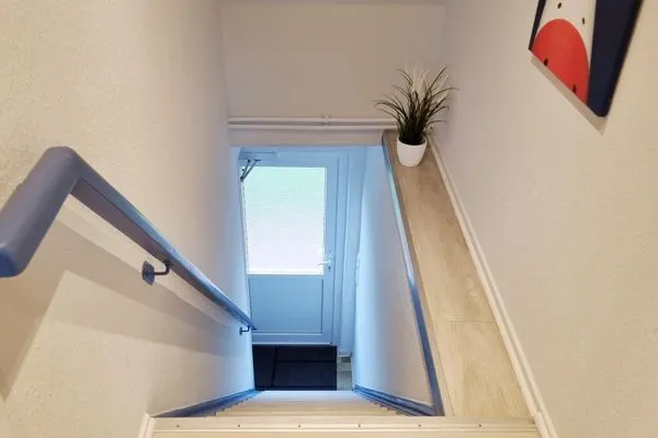 Fassade / Eingang  Ferienwohnung "Achtern Diek 3" 1. Reihe an der Ostseeküste