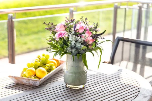 Balkon  Ferienwohnung Friesenrose