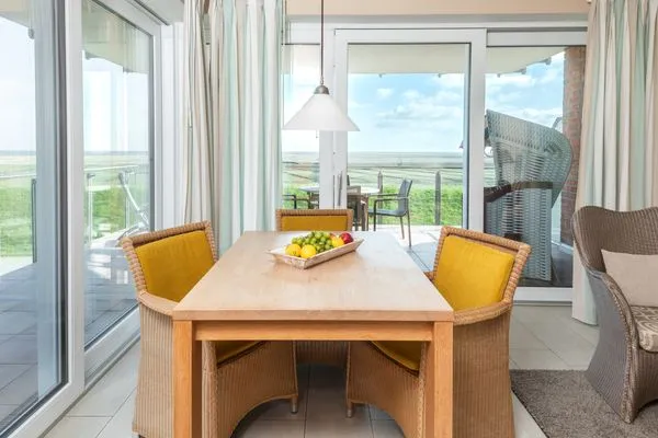 Wohnzimmer  Ferienwohnung Friesenrose