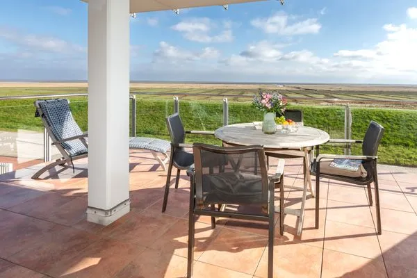 Balkon  Ferienwohnung Friesenrose