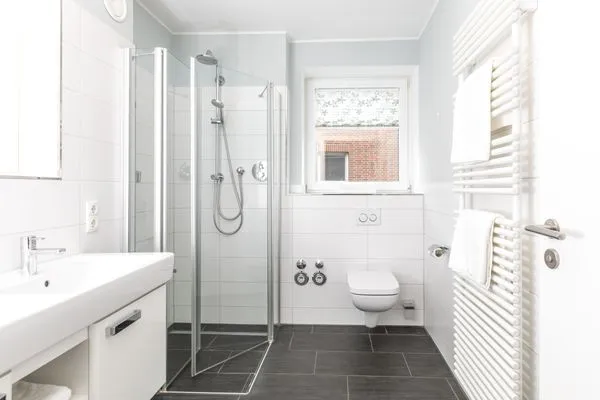 Badezimmer  Ferienwohnung Friesenrose