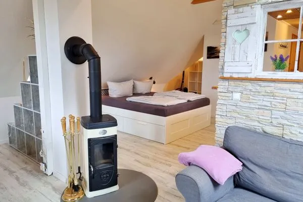 Schlafzimmer  Ferienwohnung "Ackerblick" in Schwartbuck