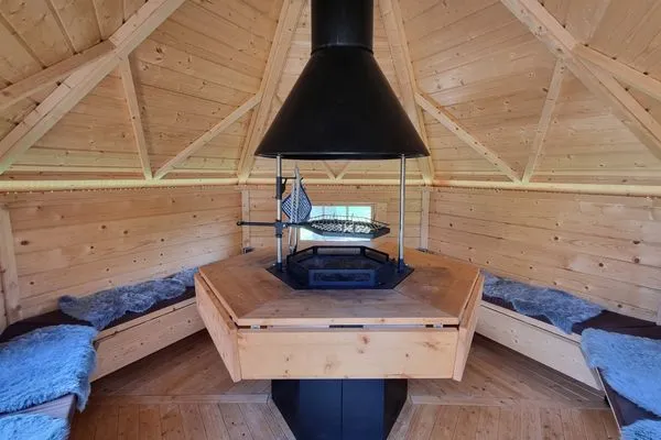 Grillbereich  Ferienwohnung "Ackerblick" in Schwartbuck