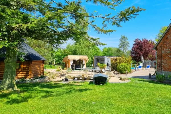 Garten  Ferienwohnung "Ackerblick" in Schwartbuck