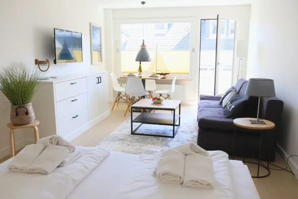 Wohnzimmer  Strandstr. 4, Whg. 8