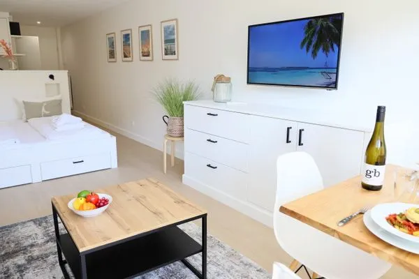 Wohnzimmer  Strandstr. 4, Whg. 8