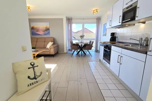 Wohnzimmer  Ferienwohnung "Ankerplatz" am Schönberger Strand