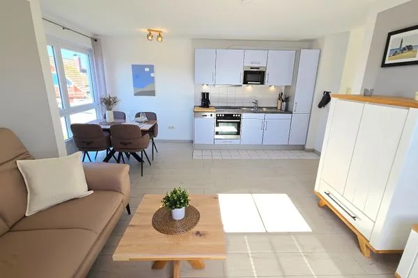 Wohnzimmer  Ferienwohnung "Ankerplatz" am Schönberger Strand