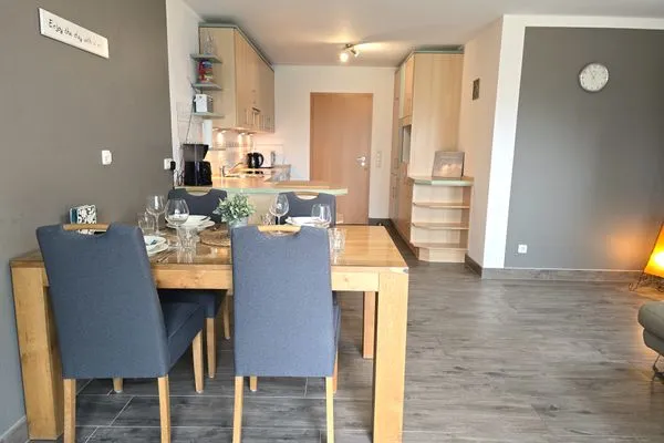 Wohnzimmer  Ferienwohnung "Auszeit" Ostseenah am Schönberger Strand