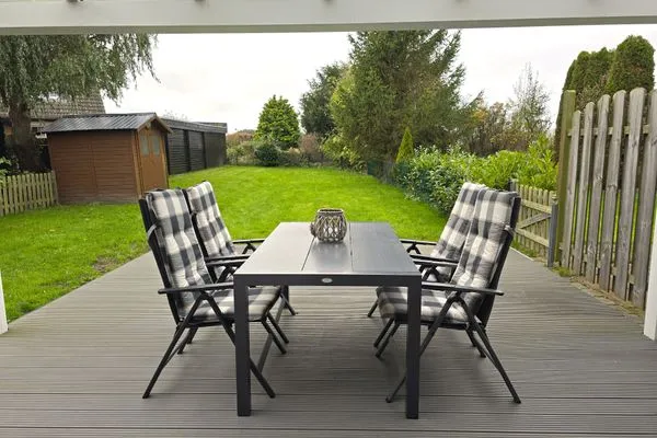 Terrasse  Ferienwohnung "Auszeit" Ostseenah am Schönberger Strand