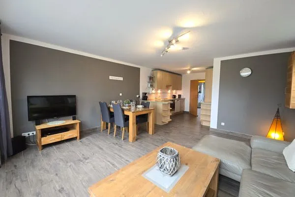 Wohnzimmer  Ferienwohnung "Auszeit" Ostseenah am Schönberger Strand