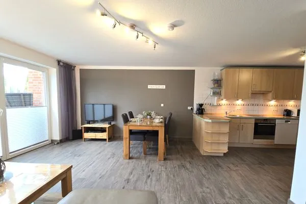 Wohnzimmer  Ferienwohnung "Auszeit" Ostseenah am Schönberger Strand