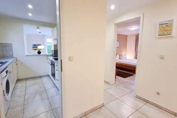 Badezimmer  Ferienwohnung "Baltic Sunrise" mit Garten an der Ostseeküste