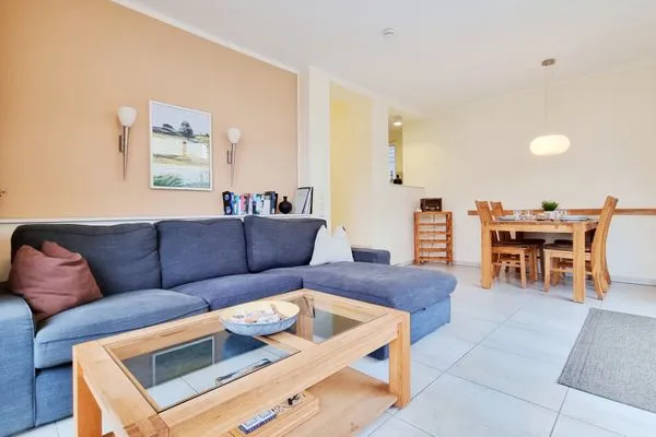 Wohnzimmer  Ferienwohnung "Baltic Sunrise" mit Garten an der Ostseeküste