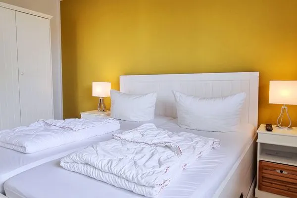 Schlafzimmer  Ferienwohnung "Baltic Sunset" in 1. Reihe zum Ostseestrand