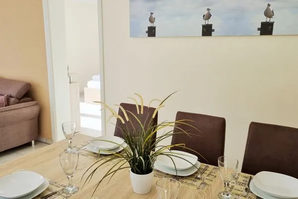 Wohnzimmer  Ferienwohnung "Baltic Sunshine" in Kalifornien an der Ostsee