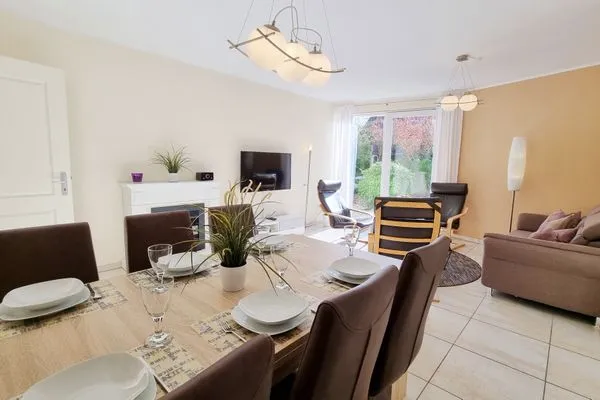 Wohnzimmer  Ferienwohnung "Baltic Sunshine" in Kalifornien an der Ostsee