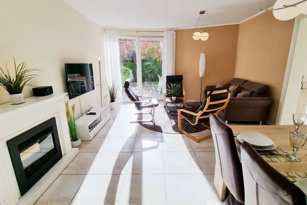 Wohnzimmer  Ferienwohnung "Baltic Sunshine" in Kalifornien an der Ostsee