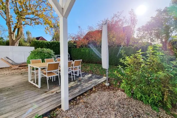 Terrasse  Ferienwohnung "Baltic Sunshine" in Kalifornien an der Ostsee