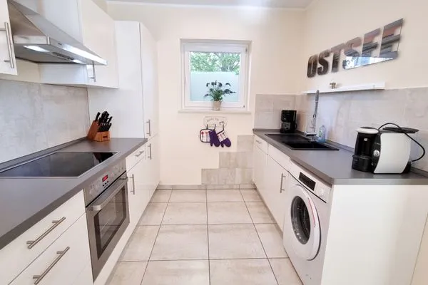 Küche / Küchenzeile  Ferienwohnung "Baltic Sunshine" in Kalifornien an der Ostsee