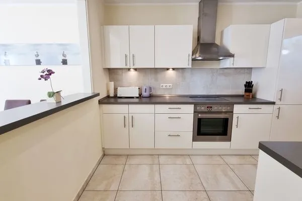 Küche / Küchenzeile  Ferienwohnung "Baltic Sunshine" in Kalifornien an der Ostsee