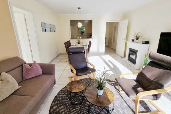 Wohnzimmer  Ferienwohnung "Baltic Sunshine" in Kalifornien an der Ostsee