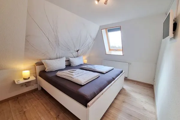 Schlafzimmer  Ferienwohnung "Feldkieker" in Schwartbuck