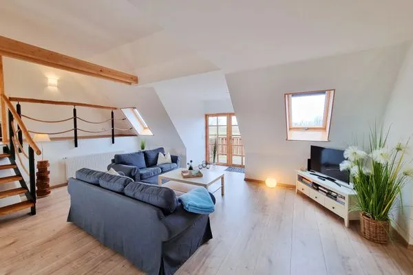 Wohnzimmer  Ferienwohnung "Feldkieker" in Schwartbuck