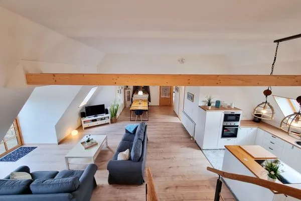 Wohnzimmer  Ferienwohnung "Feldkieker" in Schwartbuck