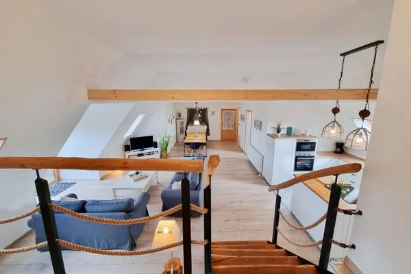 Wohnzimmer  Ferienwohnung "Feldkieker" in Schwartbuck