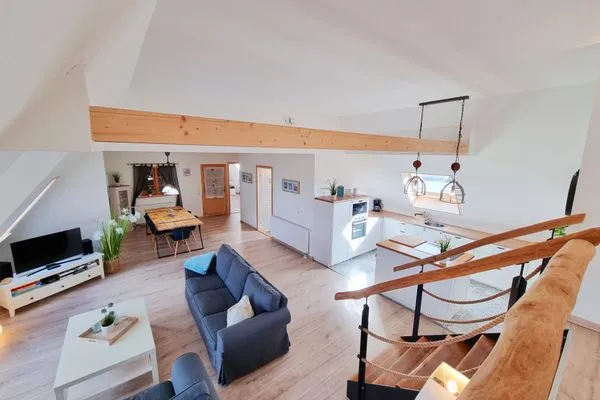 Wohnzimmer  Ferienwohnung "Feldkieker" in Schwartbuck