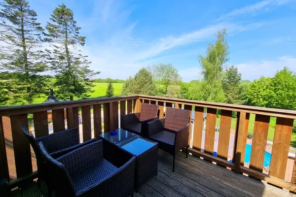 Balkon  Ferienwohnung "Feldkieker" in Schwartbuck